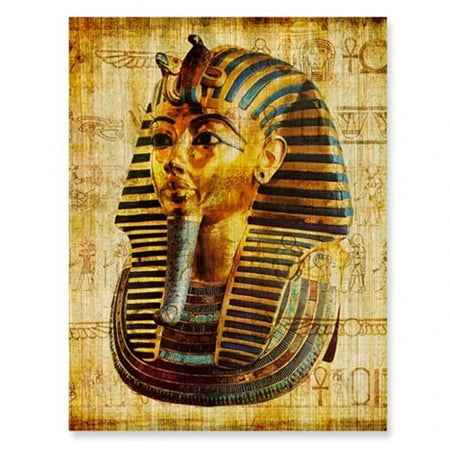 Egypt Wall Art Canvas Poster Parchment Paper Style Old Antique Poster Prints Retro Egyptian Picture Wall Decor King Tut Queen