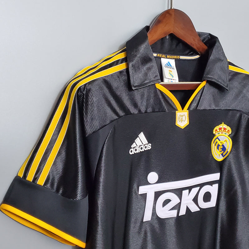 Camisa Away Real Madrid 1998/1999 – Teka (Preta)