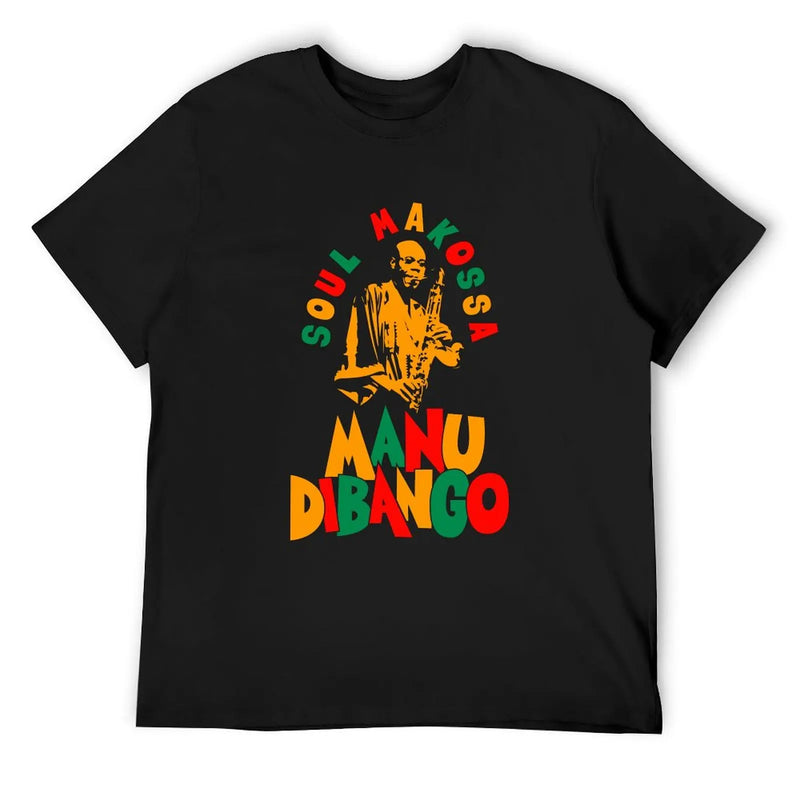 Manu Dibango - Soul Makossa: Funk Icon Tribute Design for T-Shirts T-Shirt custom shirt anime figures blanks mens t shirts