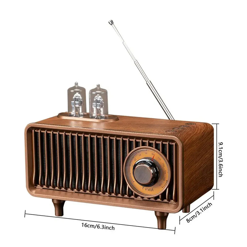 Bluetooth Speaker FM Retro Radio Subwoofer Memory Card U Disk High Sound Quality Indoor MP3 Wireless Portable Speaker For Home