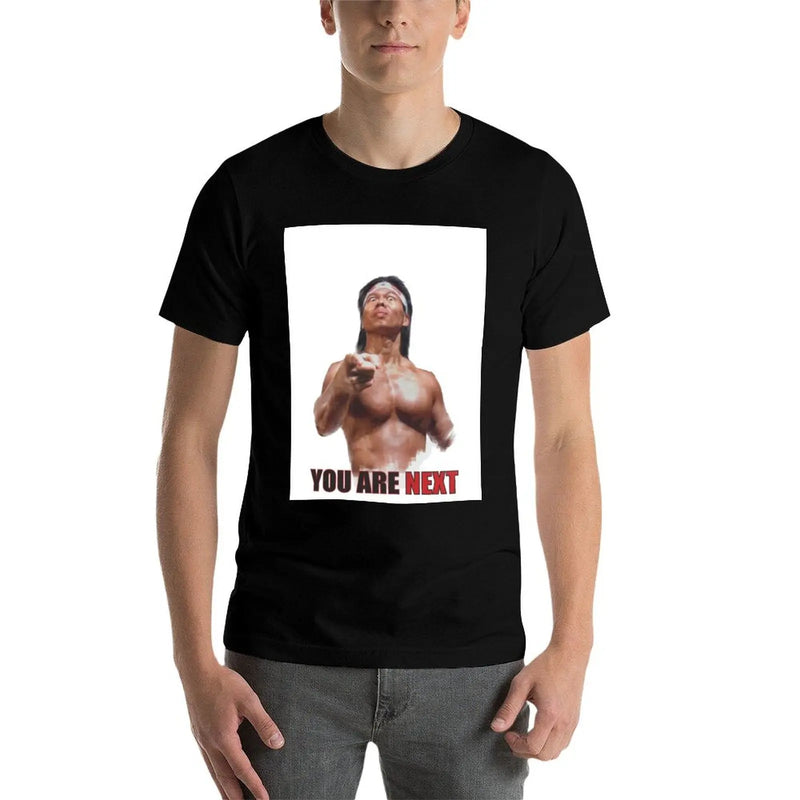 Bolo Yeung Chong Li You Are Next Sketch Bloodsport Classic Movie T-Shirt vintage anime stuff mens graphic t-shirts anime