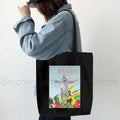 Brazil Map Brazilian Flag Heartbeat Guitar Love Heart Country Watercolor Gift Shoulder Canvas Tote Bag Harajuku Fashion Handbag