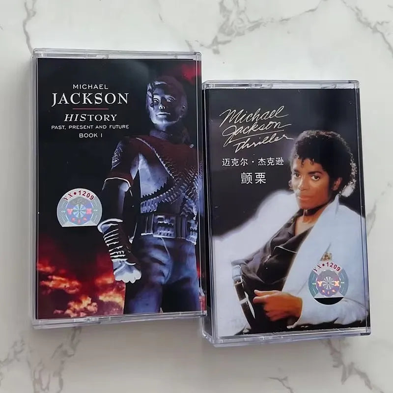 Retro MJ King of pop Michael Jackson Music Tape Bad Album HIStory Cassettes Cosplay Walkman Recorder Car Soundtracks Box Gifts