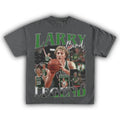 Larry Bird Basketball Graphic Cotton T-shirt Women Unisex Fans Essentials Short Sleeve Retro Top Summer Fashion Luxury Brand Tee