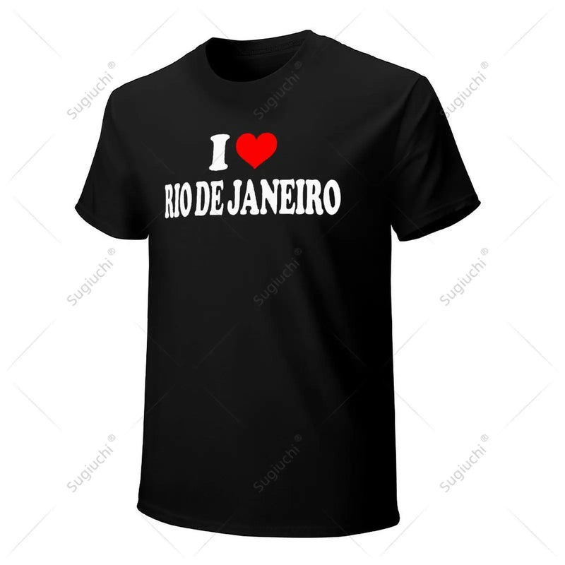 Unisex Men I Love Rio De Janeiro Tshirt Tees T Shirts Women Boys 100% Cotton T-Shirt