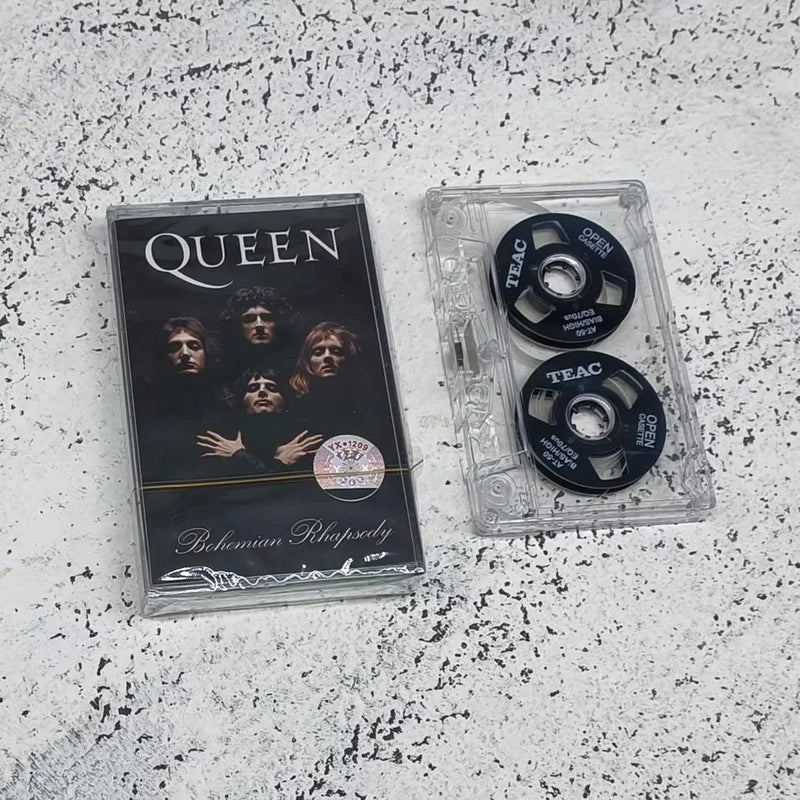 New Rock band Queen Freddie Mercury Music Magnetic Tape Album Cassettes Cosplay Soundtracks Box Car Recorder Walkman Tape Gifts