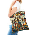 Pharaohs Anubis Women Shopper Bag Murals of Ancient Egyptian Double Print Girl Tote Lady Handbag Shopping Bags