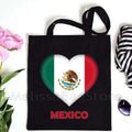 Love Denmark France Greece Egypt Ecuador Mexico Romania Djibouti USA UAE UK Belgium Cape Verde Heart Flag Cute Tote Bag Handbags