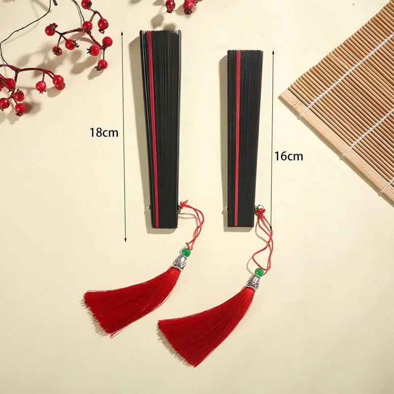 Classical Bamboo Fan Dance Fan Antique Small Dance Props Compact Folding Portable Ornament Kimono Fan Handmade Fans for Women