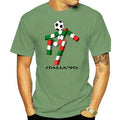 Mens Retro 2 T Shirt Italia Football Mascot Italy Tumblr Soccer Men Clothing Graphic Oversized T Shirt Harajuku 90 Summer Funny