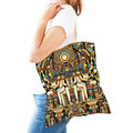 Pharaohs Anubis Women Shopper Bag Murals of Ancient Egyptian Double Print Girl Tote Lady Handbag Shopping Bags