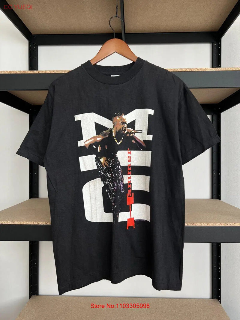 Vintage 1991 Mc Hammer Hip Hop Rap Black T-shirt Sz L