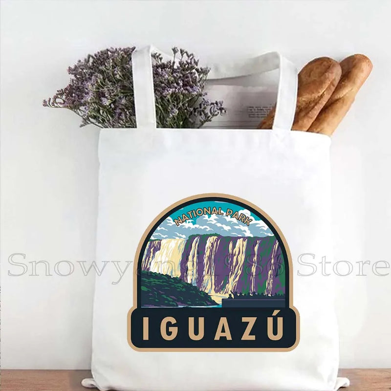 Brazil Map Brazilian Flag Heartbeat Guitar Love Heart Country Watercolor Gift Shoulder Canvas Tote Bag Harajuku Fashion Handbag