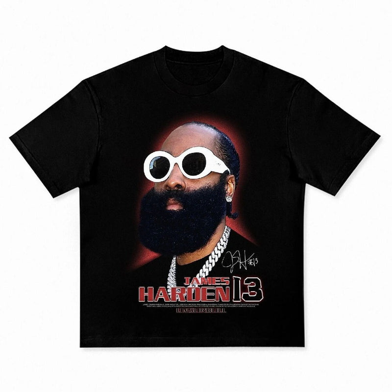 Men's T-shirt Summer Fashion Hot Star T-shirt Harden Three-ball Booker Morant Ubray American Vintage Cotton Loose Short Sleeves