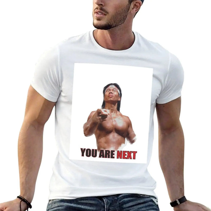 Bolo Yeung Chong Li You Are Next Sketch Bloodsport Classic Movie T-Shirt vintage anime stuff mens graphic t-shirts anime