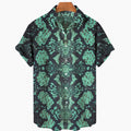 2024 Men's Leopard 3D Shirts Summer Hawaii Beach Shirt Men's Short Sleeve Retro Fashion Clothing Personalized Design Men's Tops