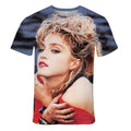 Summer fashion trend personalized singer Madonna 3D printed printed printed pattern casual and comfortable T-shirt