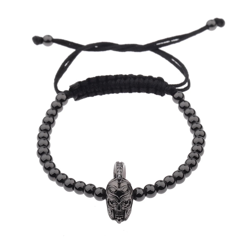 France Egypt Couple Bracelet Jewelry Gold&Silver Color Alloy Pharaoh Shape Luxury Woven Bracelet Best Gift For Men Women Jewelry
