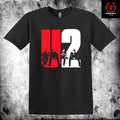 U2 Classic Rock Band Logo Tee  American Men Women Hip-hop Street Rock Short-sleeved Cotton Band Singer Rock Top