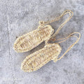 Straw Sandals for Men and Women Drift Beach Sandals Japanese Anime Cos Perform Hand-Woven Retro Shoes Male Summer Size 35-48