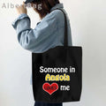Luanda Angola Map Flag Emblem Gift Idea Love Heart South Africa Skyline Shopper Harajuku Canvas Tote Bag Cotton Shopping Handbag