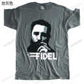 cotton High Quality tshirt men summer tees Brand Clothing Fidel Castro T-Shirt Cuba many short sleeve tops fashion unisex tees