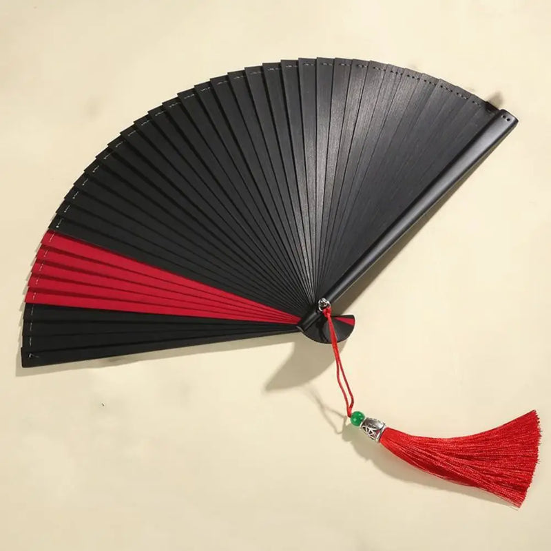 Classical Bamboo Fan Dance Fan Antique Small Dance Props Compact Folding Portable Ornament Kimono Fan Handmade Fans for Women