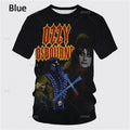 Punk Band Rock Band Ozzy Osbourne Print T Shirt Creative Rapper Fashion Short-sleeved Clothing Top 3D T-Shirt For Men Kid tshirt