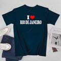 Unisex Men I Love Rio De Janeiro Tshirt Tees T Shirts Women Boys 100% Cotton T-Shirt