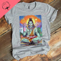 Om Namah Shivaya Hinduism Supreme Lord Shyva Man Printed T Shirt Religious Hindu God Shiva Yoga Meditation Cotton T Shirt Gift