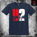 U2 Classic Rock Band Logo Tee  American Men Women Hip-hop Street Rock Short-sleeved Cotton Band Singer Rock Top