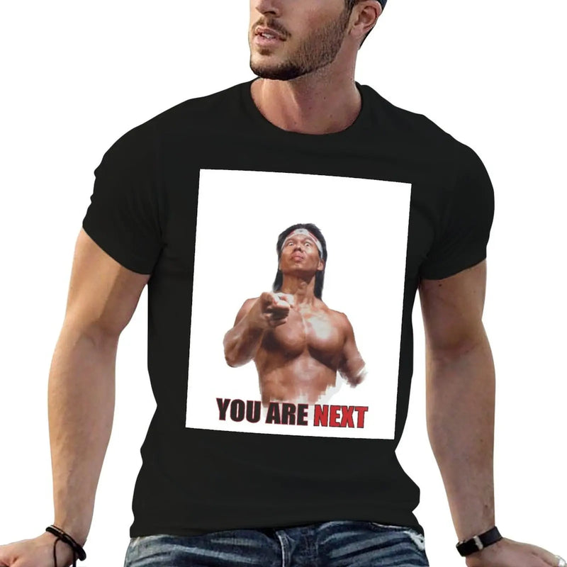 Bolo Yeung Chong Li You Are Next Sketch Bloodsport Classic Movie T-Shirt vintage anime stuff mens graphic t-shirts anime